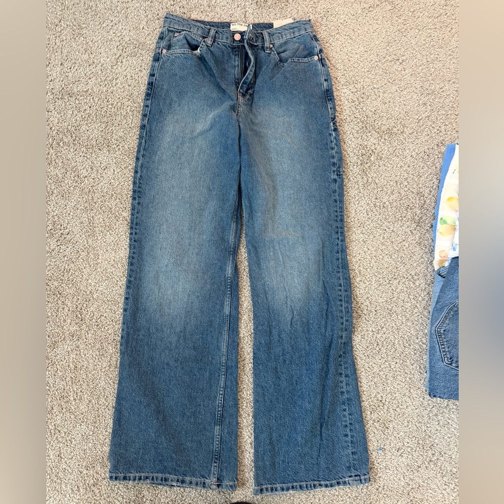 Free People Denim Jeans with Copper Accents
